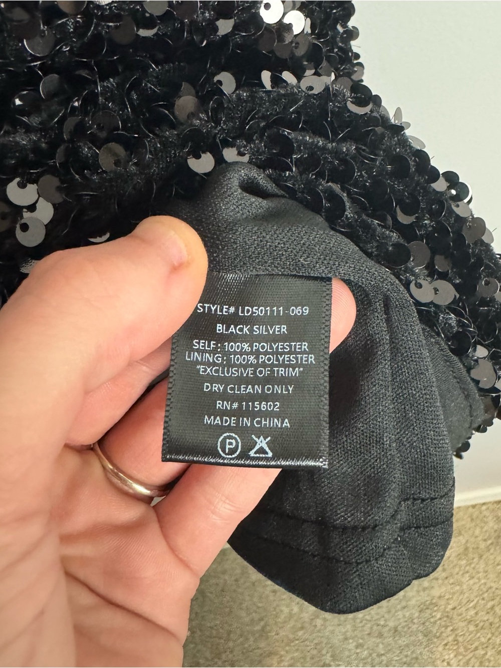 Vici Xenia Black Sequin Bow Embellished Mini Dress Size Large - Picture 10 of 14